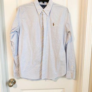 Ralph Lauren Blue/White Striped Oxford